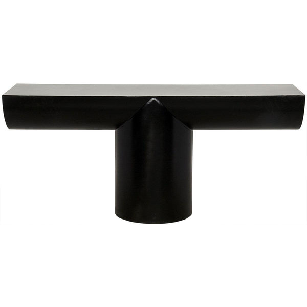 Noir Furniture T Console, Black Metal-Noir Furniture-Blue Hand Home