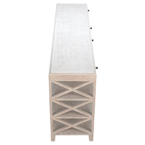 Sutton Console, White Wash-Noir Furniture-Blue Hand Home