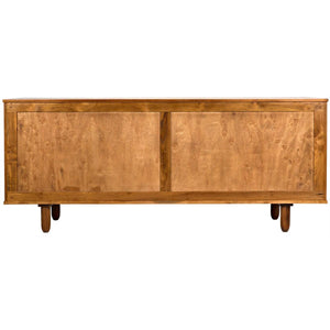Noir Brook 4 Door Sideboard, Teak-Noir Furniture-Blue Hand Home