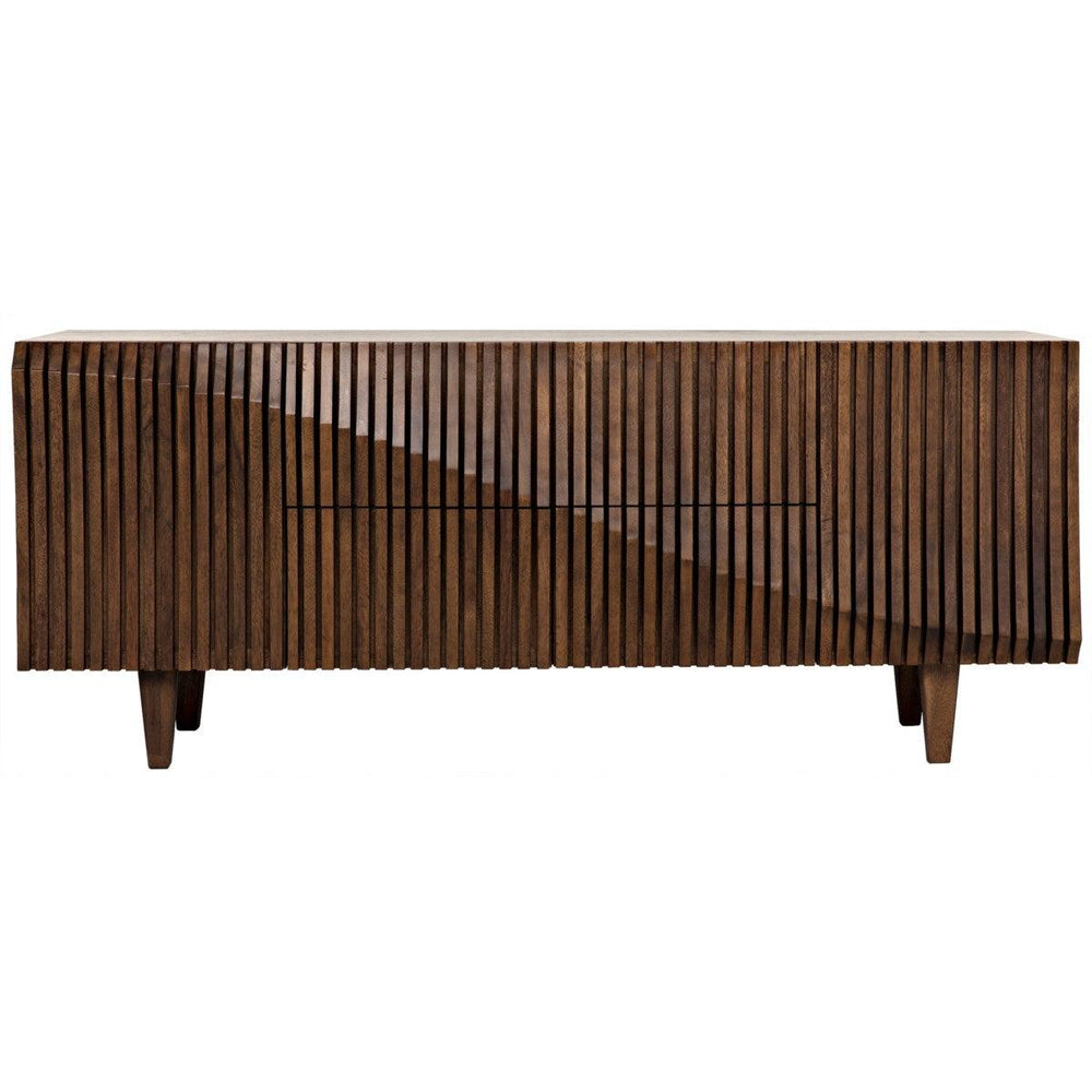 Noir Furniture Jin-Ho Sideboard, Dark Walnut-Noir Furniture-Blue Hand Home