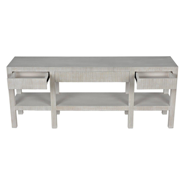 Conrad Console, White Wash-Noir Furniture-Blue Hand Home
