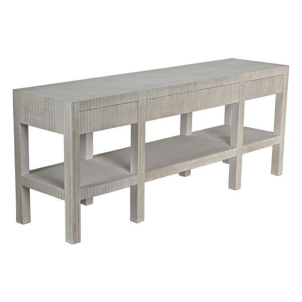 Conrad Console, White Wash-Noir Furniture-Blue Hand Home