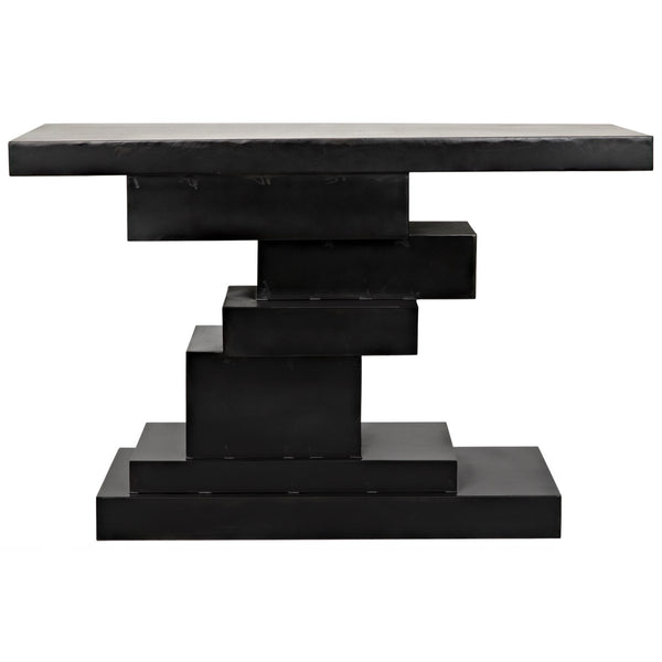 Noir Furniture Platoon Console, Black Metal-Noir Furniture-Blue Hand Home