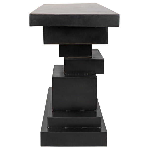 Noir Furniture Platoon Console, Black Metal-Noir Furniture-Blue Hand Home