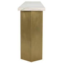 Noir Furniture Shilo Console, Metal and White Stone-Noir Furniture-Blue Hand Home
