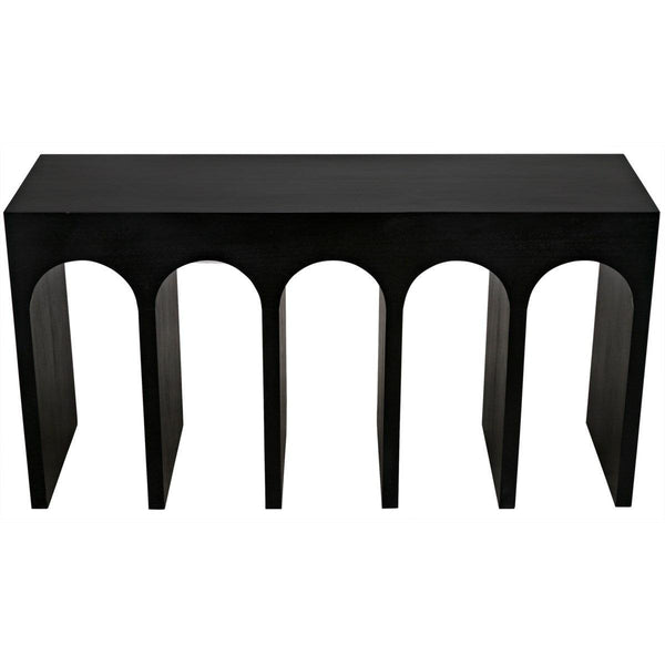 Noir Furniture Bridge Console, Hand Rubbed Black-Noir Furniture-Blue Hand Home