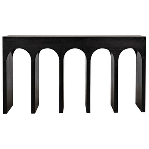 Noir Furniture Bridge Console, Hand Rubbed Black-Noir Furniture-Blue Hand Home