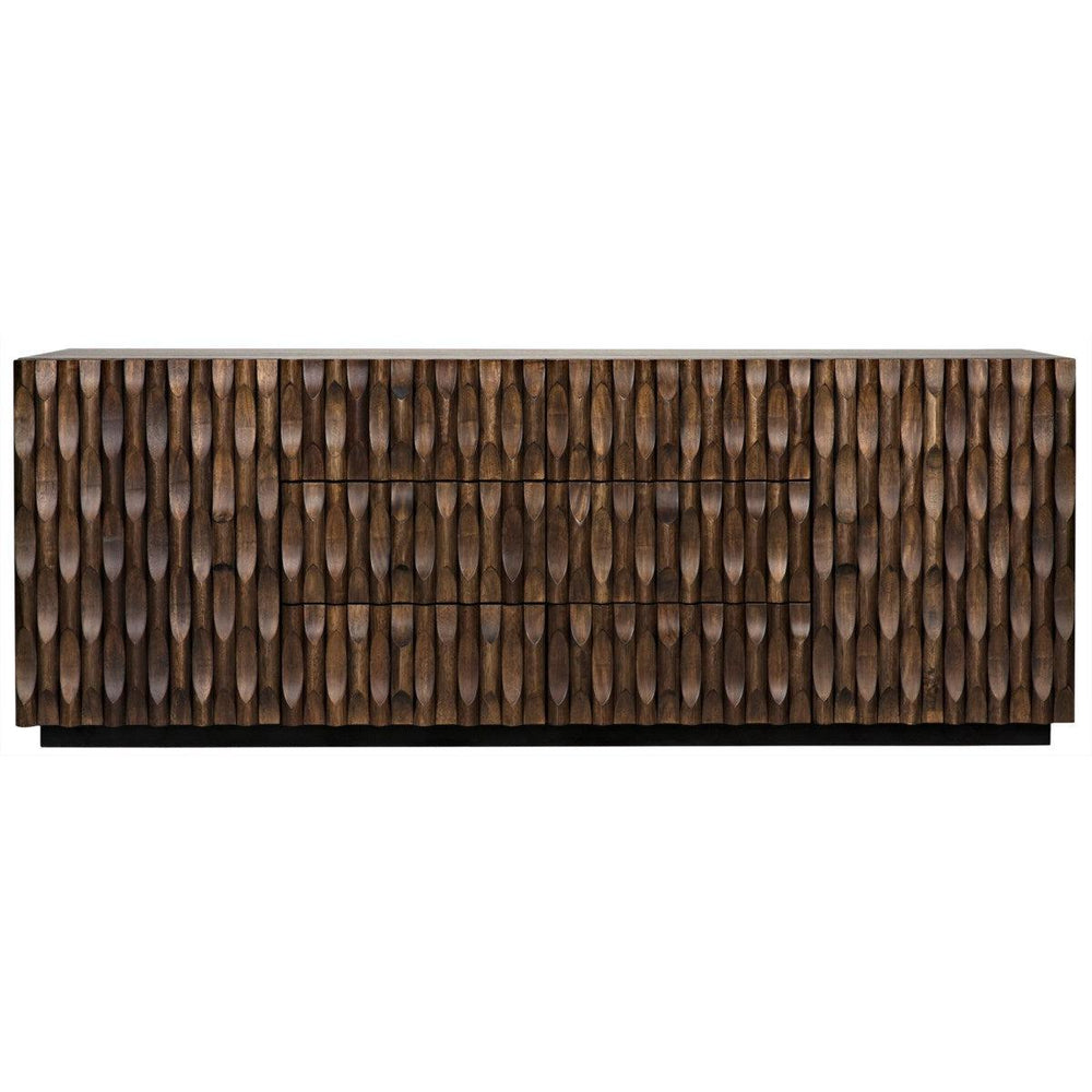 Noir Furniture Alameda Sideboard, Large, Dark Walnut-Noir Furniture-Blue Hand Home