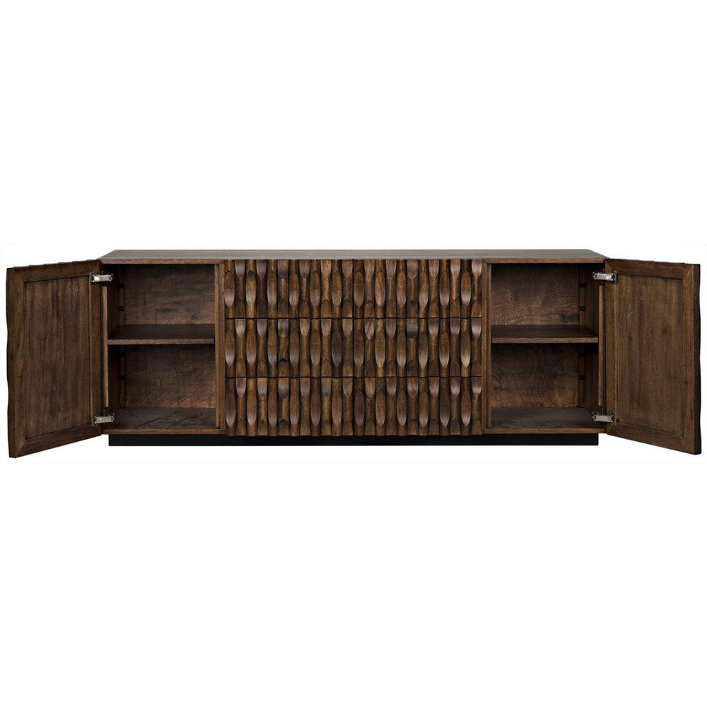Noir Furniture Alameda Sideboard, Large, Dark Walnut-Noir Furniture-Blue Hand Home