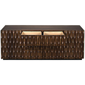 Noir Furniture Alameda Sideboard, Large, Dark Walnut-Noir Furniture-Blue Hand Home