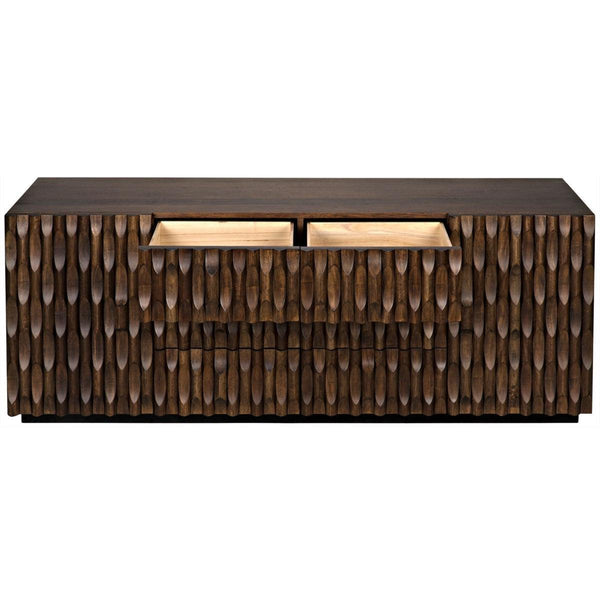 Noir Furniture Alameda Sideboard, Large, Dark Walnut-Noir Furniture-Blue Hand Home