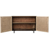 Noir Furniture Ray Sideboard with Metal Box, Bleached Walnut-Noir Furniture-Blue Hand Home