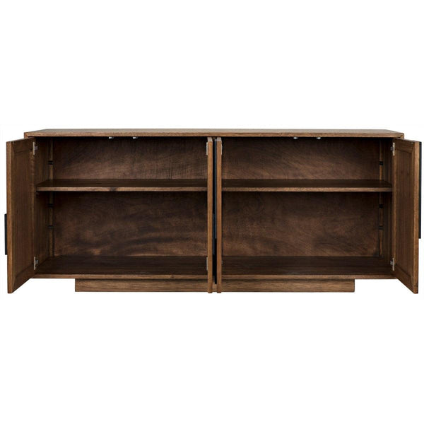 Noir Furniture Collage Sideboard, Dark Walnut-Noir Furniture-Blue Hand Home