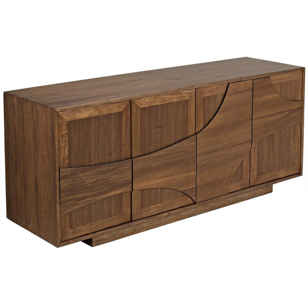 Noir Furniture Collage Sideboard, Dark Walnut-Noir Furniture-Blue Hand Home