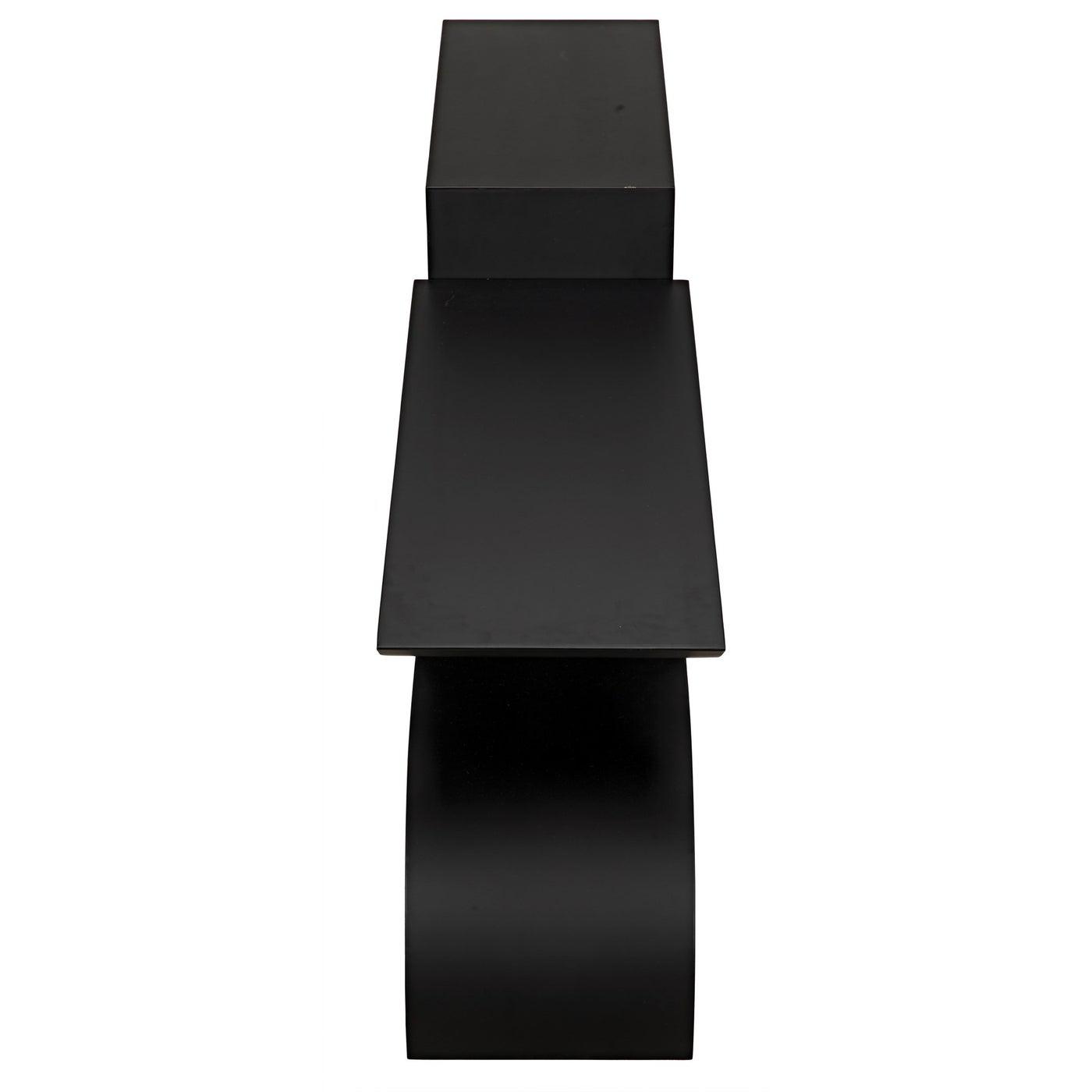 Noir Shiba Console, Black Steel-Noir Furniture-Blue Hand Home