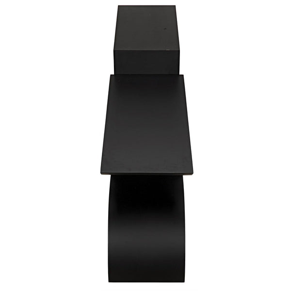 Noir Shiba Console, Black Steel-Noir Furniture-Blue Hand Home