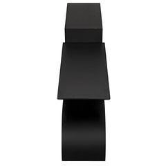 Noir Shiba Console, Black Steel-Noir Furniture-Blue Hand Home