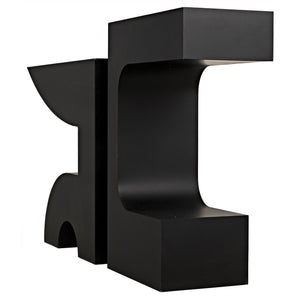 Noir Shiba Console, Black Steel-Noir Furniture-Blue Hand Home