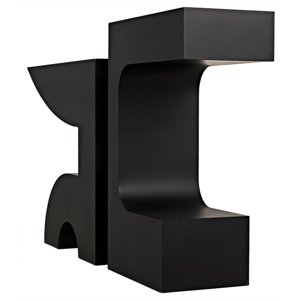 Noir Shiba Console, Black Steel-Noir Furniture-Blue Hand Home