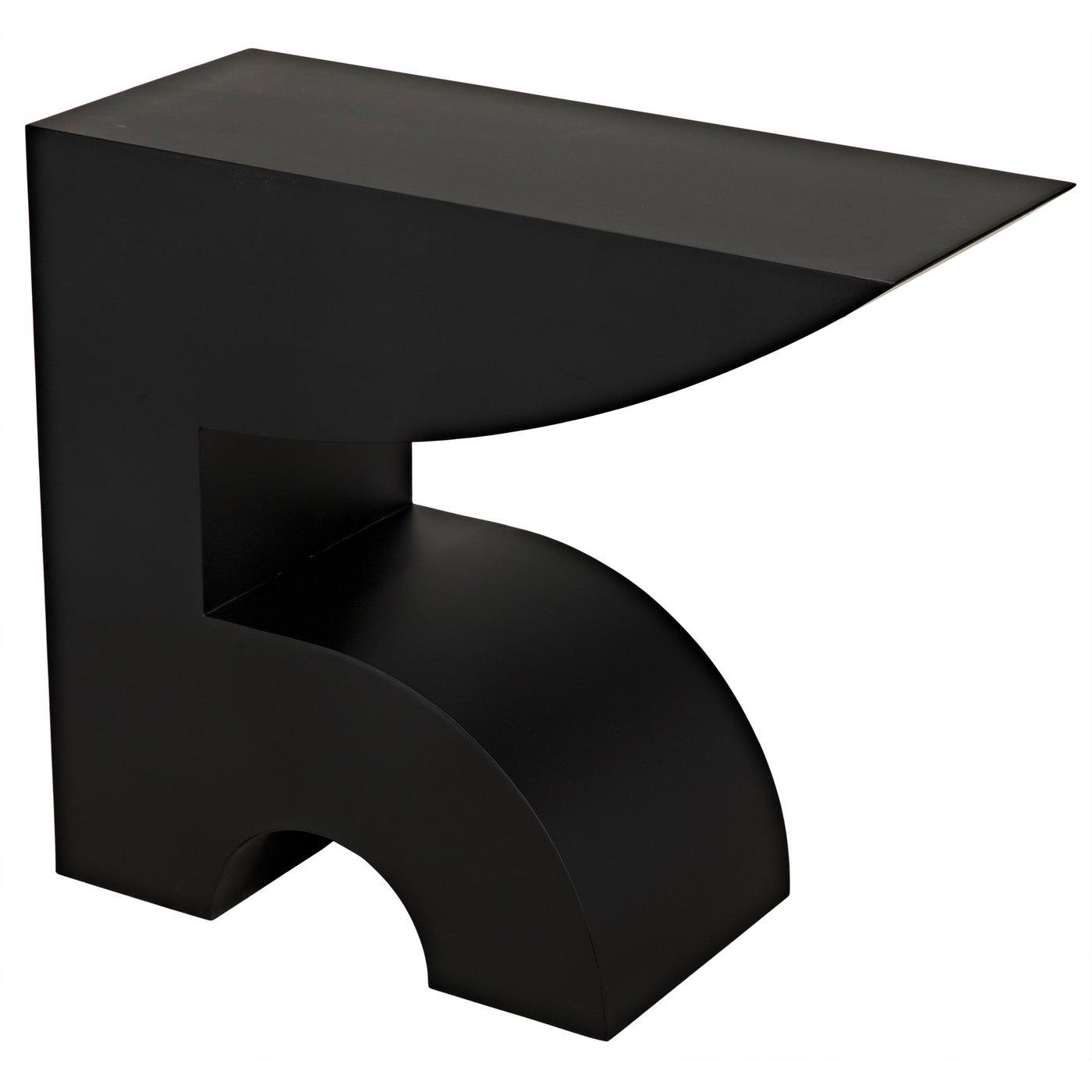 Noir Shiba Console, Black Steel-Noir Furniture-Blue Hand Home
