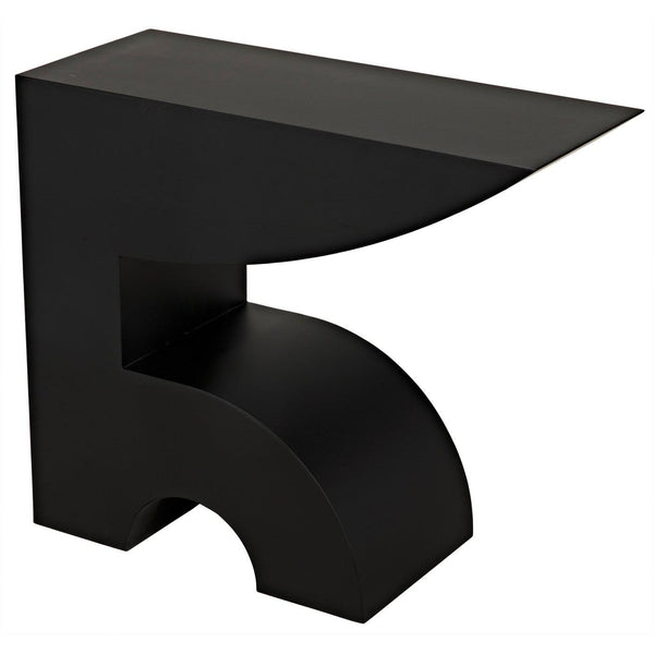 Noir Shiba Console, Black Steel-Noir Furniture-Blue Hand Home