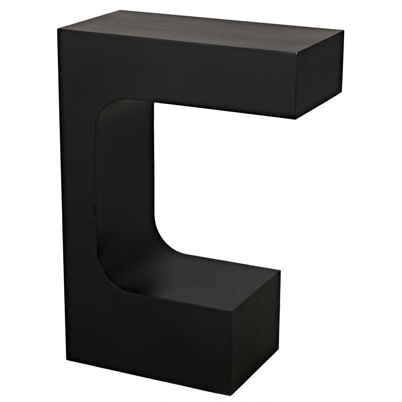Noir Shiba Console, Black Steel-Noir Furniture-Blue Hand Home