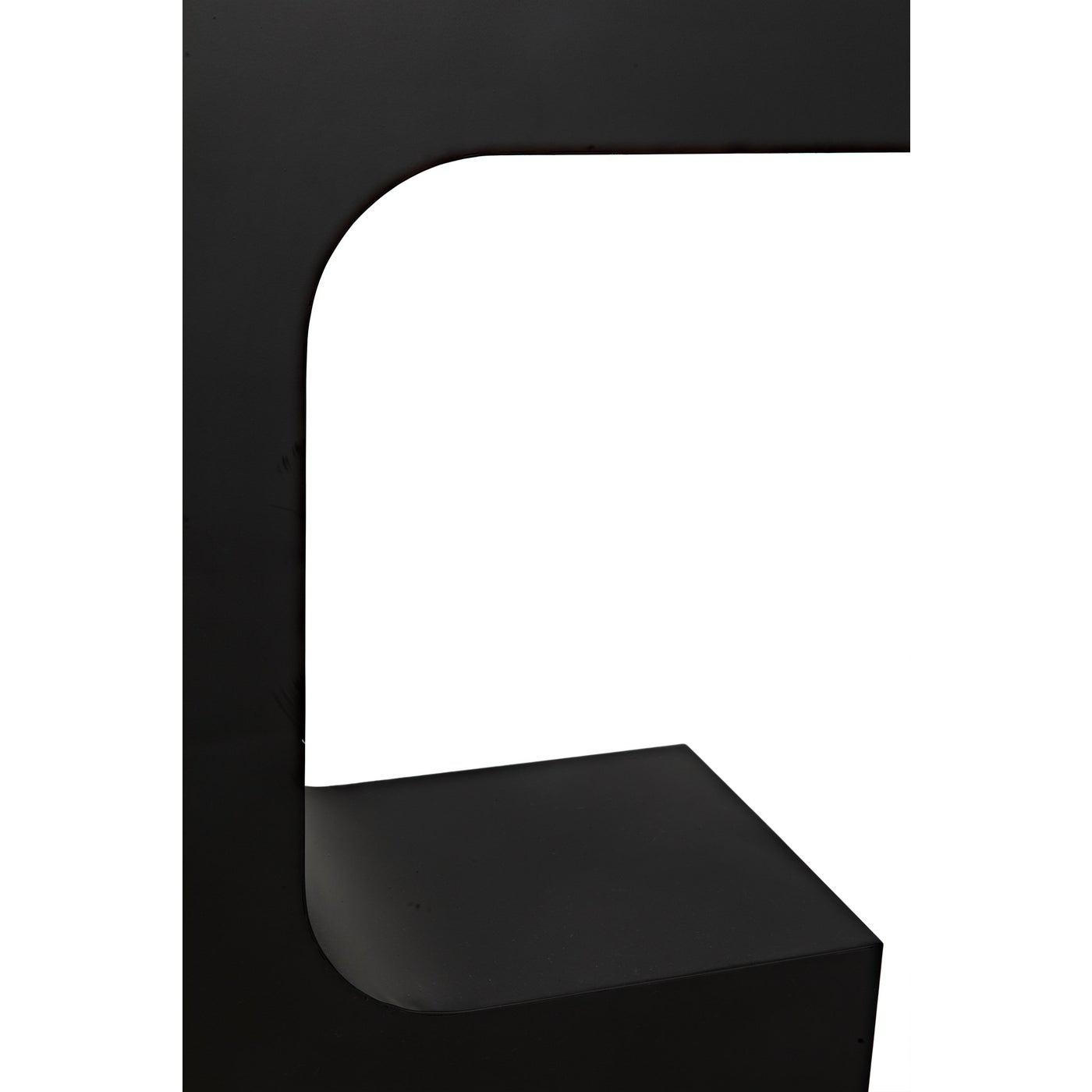 Noir Shiba Console, Black Steel-Noir Furniture-Blue Hand Home