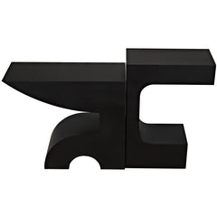 Noir Shiba Console, Black Steel-Noir Furniture-Blue Hand Home