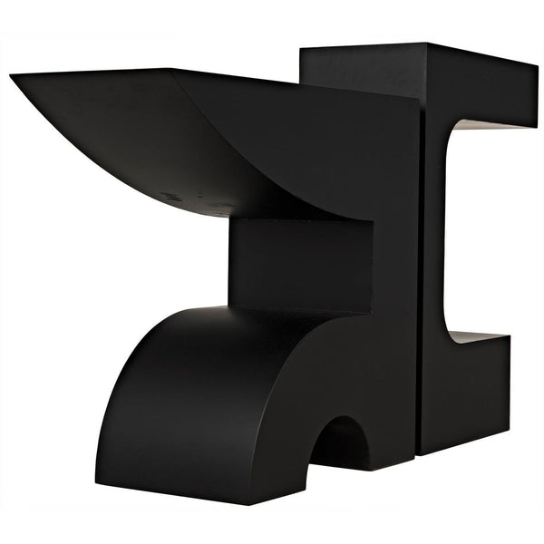 Noir Shiba Console, Black Steel-Noir Furniture-Blue Hand Home