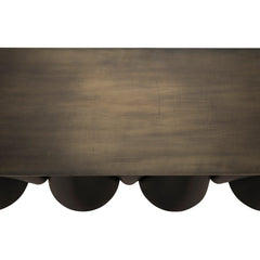 Noir Salt and Pepper Console, Black Steel-Noir Furniture-Blue Hand Home