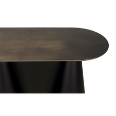 Noir Salt and Pepper Console, Black Steel-Noir Furniture-Blue Hand Home
