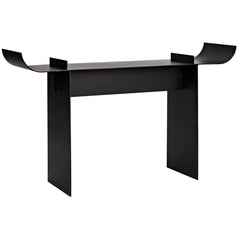 Noir Satori Console, Black Steel-Noir Furniture-Blue Hand Home