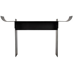 Noir Satori Console, Black Steel-Noir Furniture-Blue Hand Home
