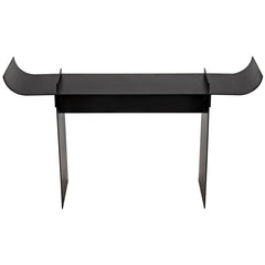Noir Satori Console, Black Steel-Noir Furniture-Blue Hand Home
