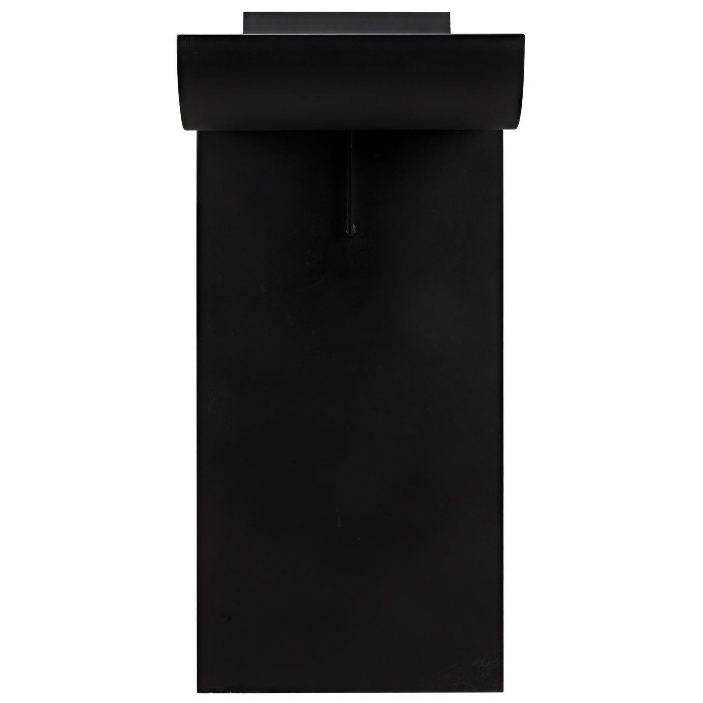Noir Satori Console, Black Steel-Noir Furniture-Blue Hand Home