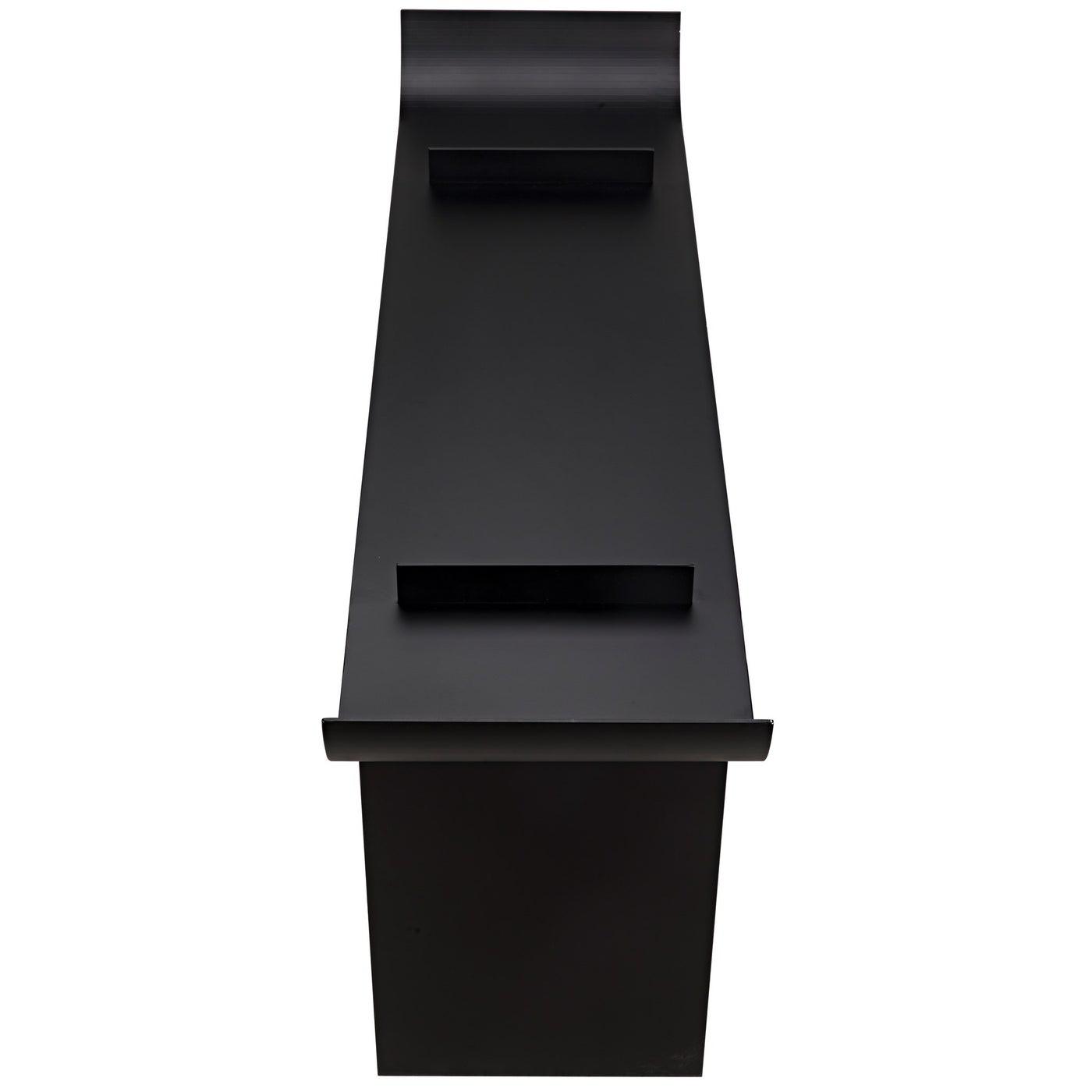 Noir Satori Console, Black Steel-Noir Furniture-Blue Hand Home