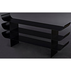 Noir Kyoto Console, Black Metal-Noir Furniture-Blue Hand Home
