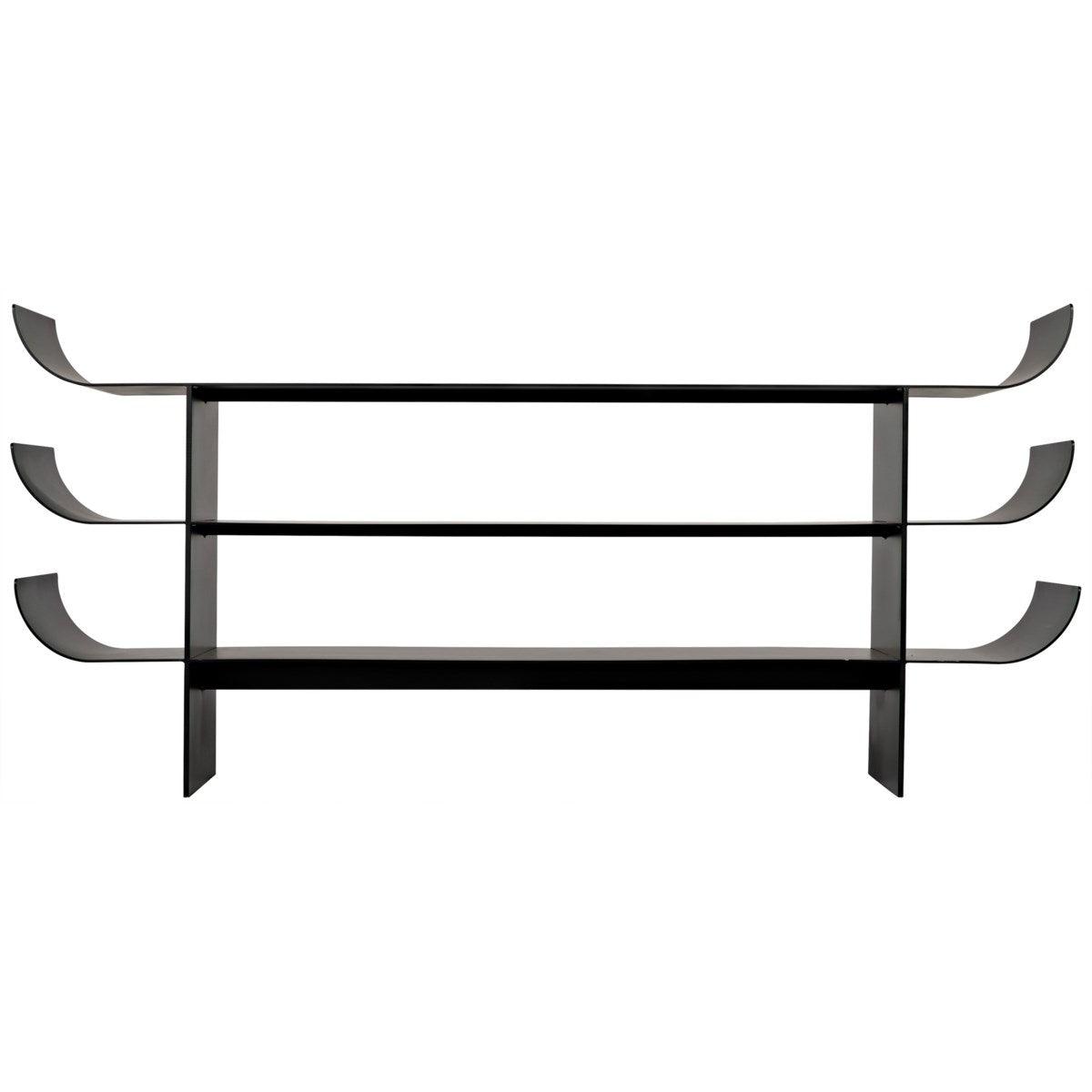 Noir Kyoto Console, Black Metal-Noir Furniture-Blue Hand Home