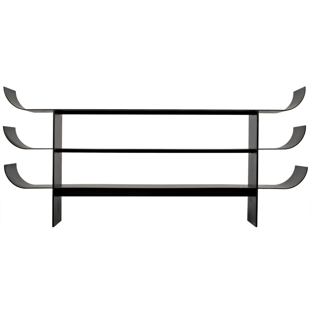 Noir Kyoto Console, Black Metal-Noir Furniture-Blue Hand Home