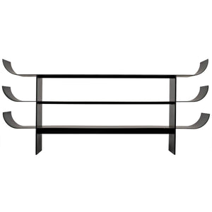 Noir Kyoto Console, Black Metal-Noir Furniture-Blue Hand Home