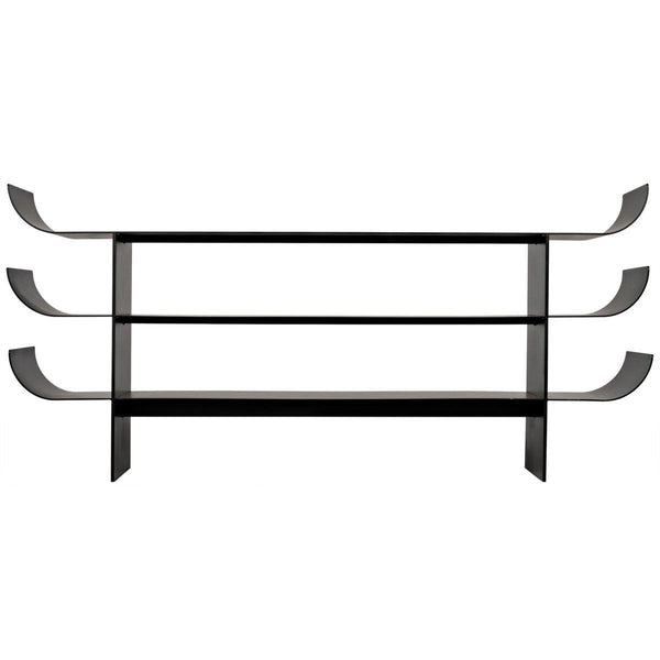 Noir Kyoto Console, Black Metal-Noir Furniture-Blue Hand Home