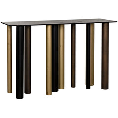Noir Tessio Console, Steel-Noir Furniture-Blue Hand Home