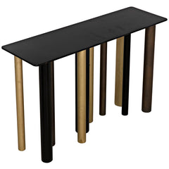 Noir Tessio Console, Steel-Noir Furniture-Blue Hand Home