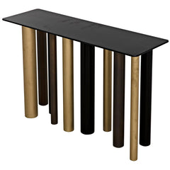 Noir Tessio Console, Steel-Noir Furniture-Blue Hand Home