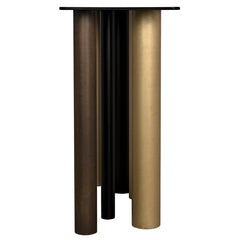 Noir Tessio Console, Steel-Noir Furniture-Blue Hand Home
