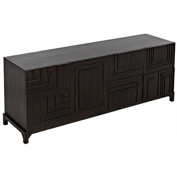 Noir Holden Sideboard, Ebony Walnut-Noir Furniture-Blue Hand Home