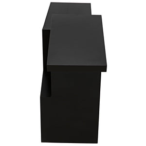 Noir Jazz Console, Black Steel-Noir Furniture-Blue Hand Home