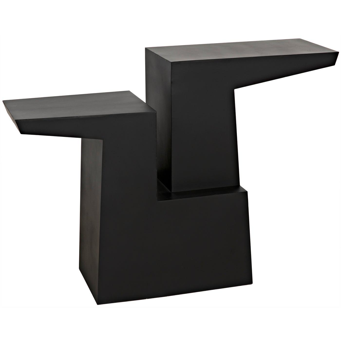 Noir Jazz Console, Black Steel-Noir Furniture-Blue Hand Home