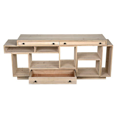 Noir Harry Sideboard, Bleached Old Wood-Noir Furniture-Blue Hand Home