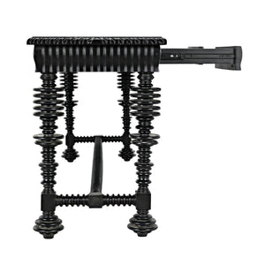 Noir Portuguese Console, Hand Rubbed Black-Noir Furniture-Blue Hand Home